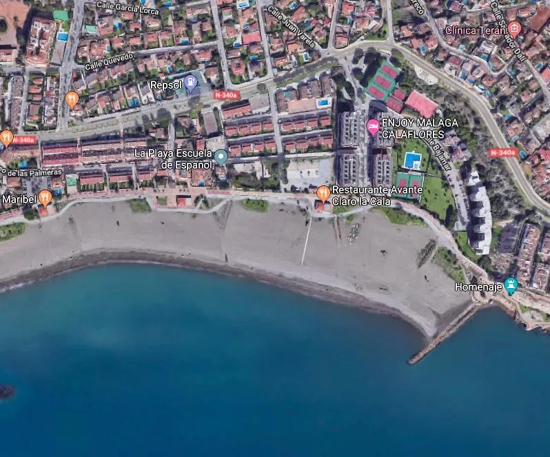 Playa La Cala In Front Of The Beach Free Parking Málaga Spanje
